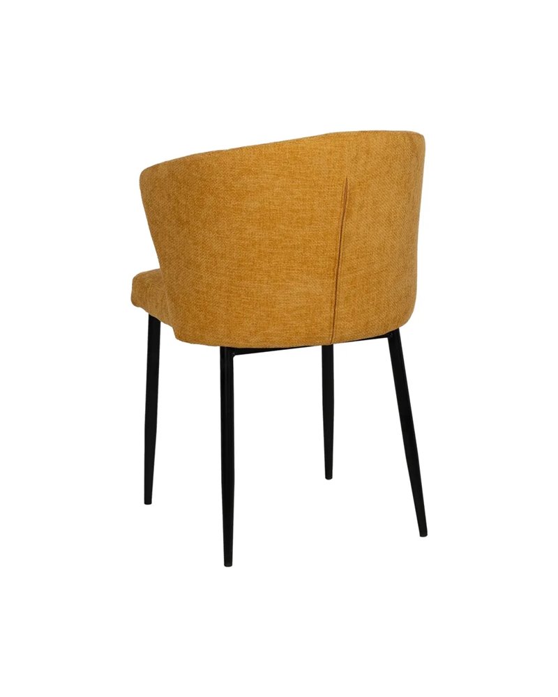 SILLA AMARILLO TEJIDO-METAL CONTRACT 59 X 55 X 80 CM