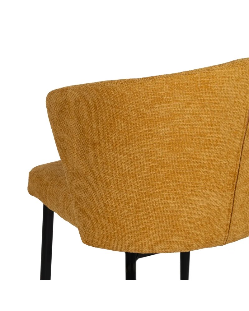SILLA AMARILLO TEJIDO-METAL CONTRACT 59 X 55 X 80 CM