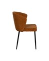 SILLA MARRÓN TEJIDO-METAL CONTRACT 59 X 55 X 80 CM