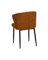 SILLA MARRÓN TEJIDO-METAL CONTRACT 59 X 55 X 80 CM