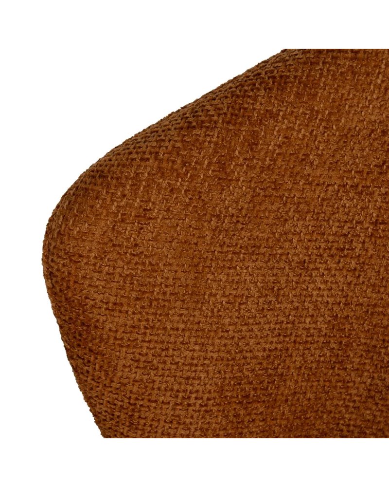 SILLA MARRÓN TEJIDO-METAL CONTRACT 59 X 55 X 80 CM