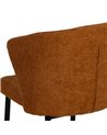 SILLA MARRÓN TEJIDO-METAL CONTRACT 59 X 55 X 80 CM