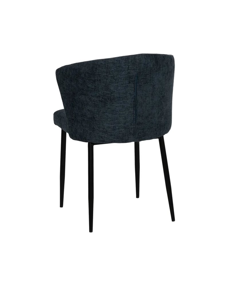 SILLA AZUL TEJIDO-METAL CONTRACT 59 X 55 X 80 CM