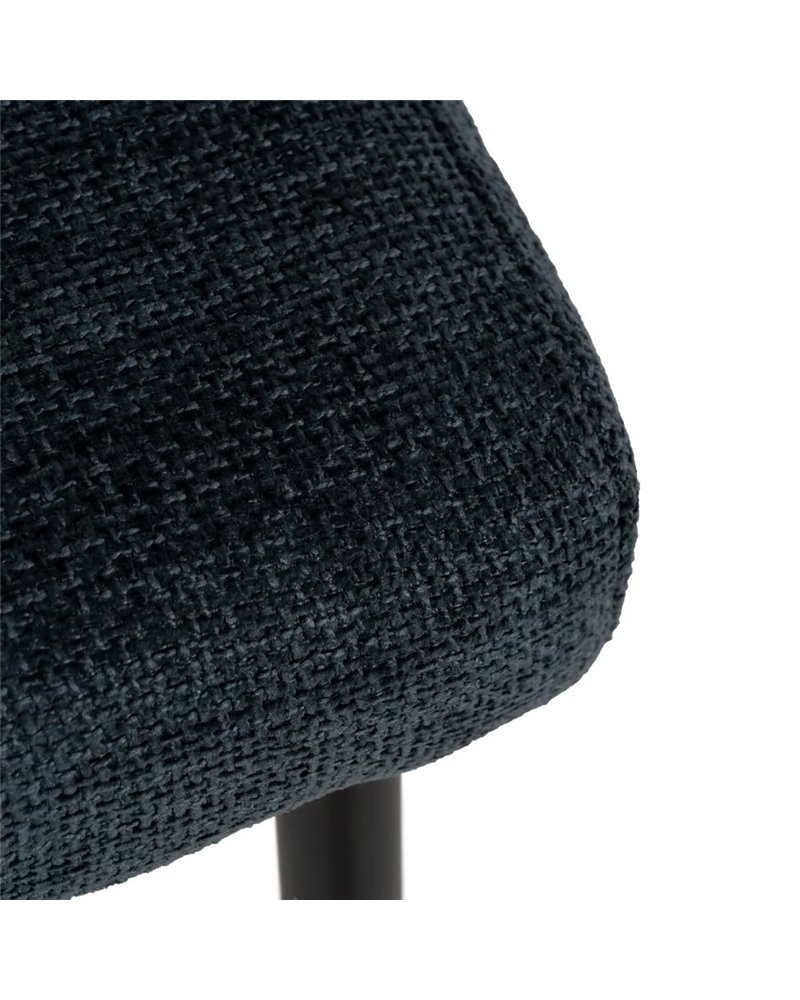 SILLA AZUL TEJIDO-METAL CONTRACT 59 X 55 X 80 CM