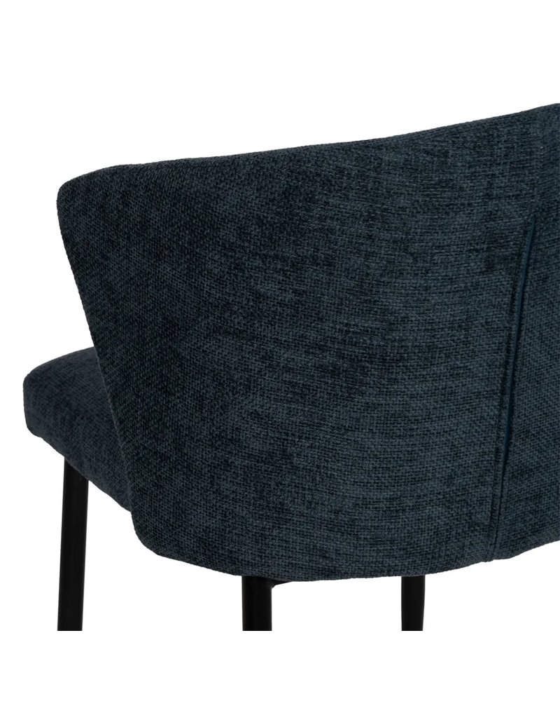 SILLA AZUL TEJIDO-METAL CONTRACT 59 X 55 X 80 CM