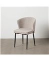 SILLA GRIS TEJIDO-METAL CONTRACT 59 X 55 X 80 CM
