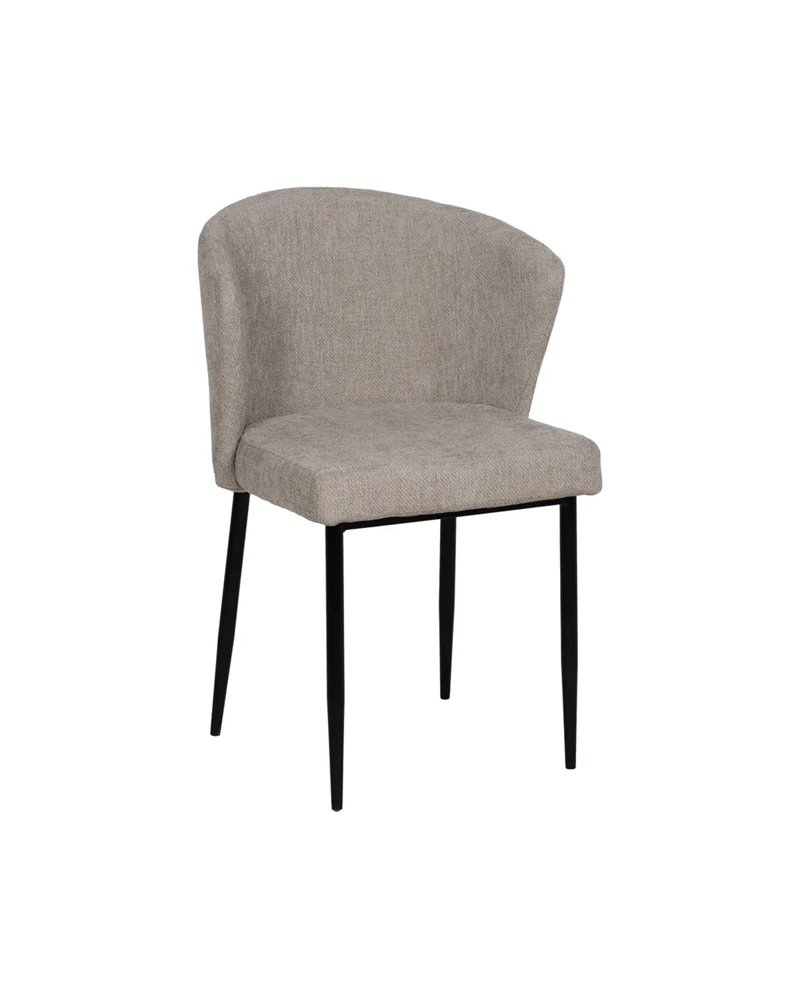 SILLA GRIS TEJIDO-METAL CONTRACT 59 X 55 X 80 CM