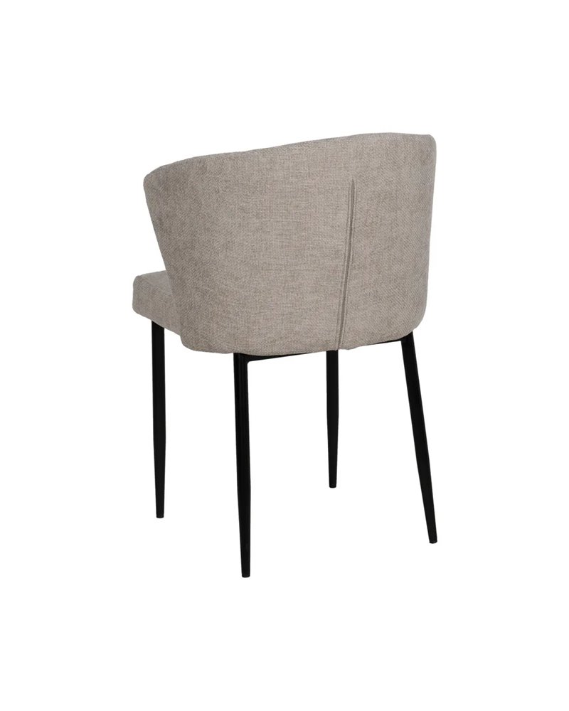 SILLA GRIS TEJIDO-METAL CONTRACT 59 X 55 X 80 CM