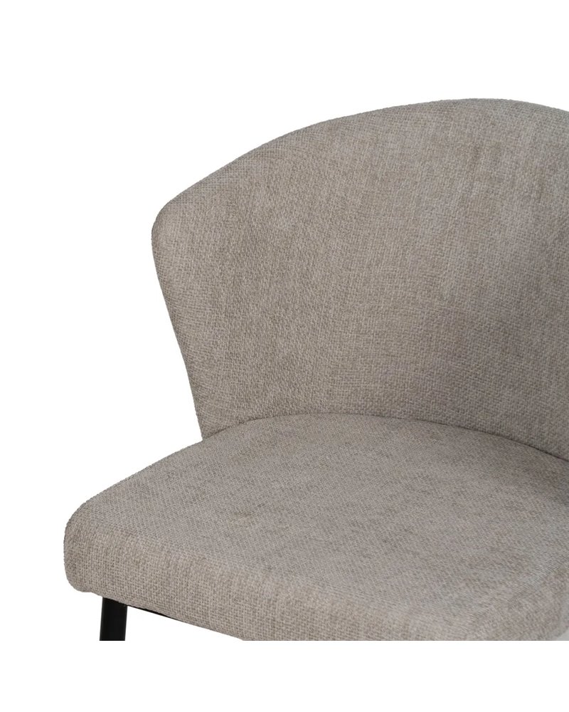 SILLA GRIS TEJIDO-METAL CONTRACT 59 X 55 X 80 CM