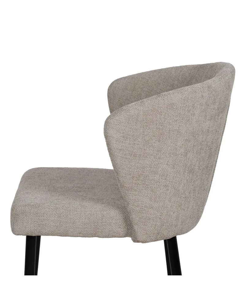 SILLA GRIS TEJIDO-METAL CONTRACT 59 X 55 X 80 CM