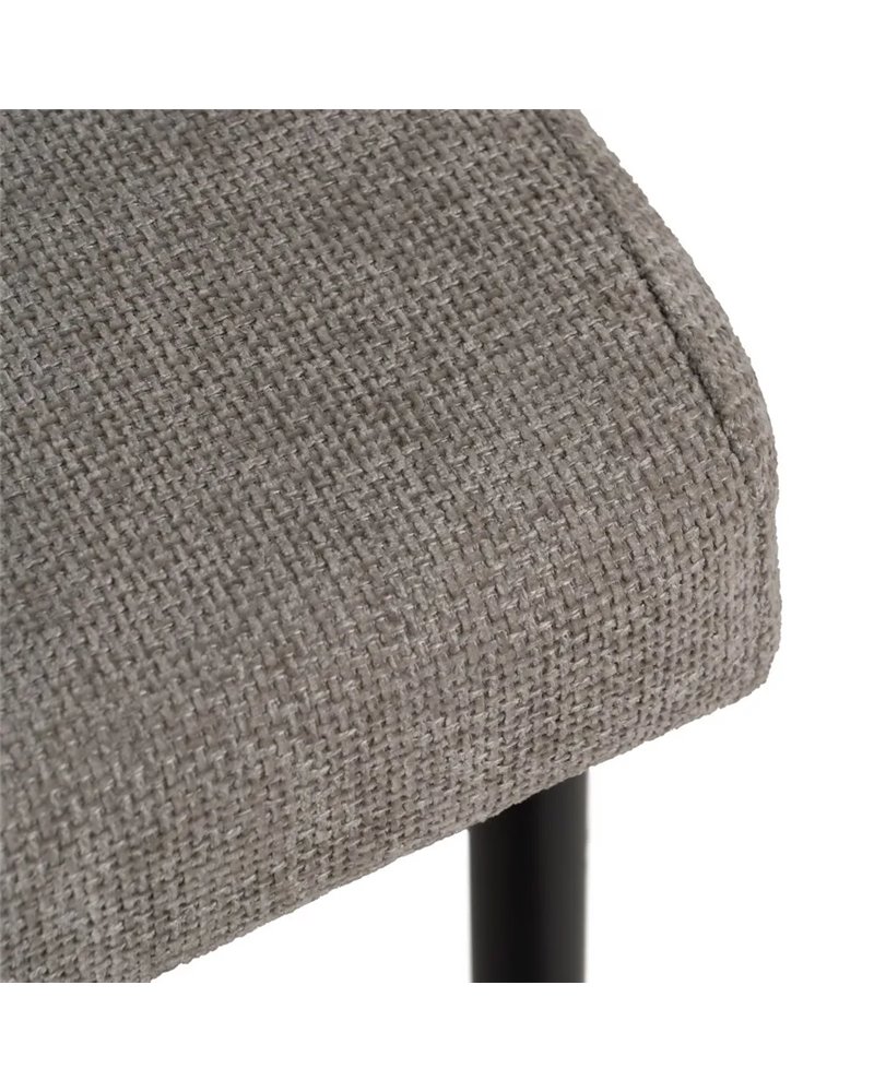 SILLA GRIS TEJIDO-METAL CONTRACT 59 X 55 X 80 CM