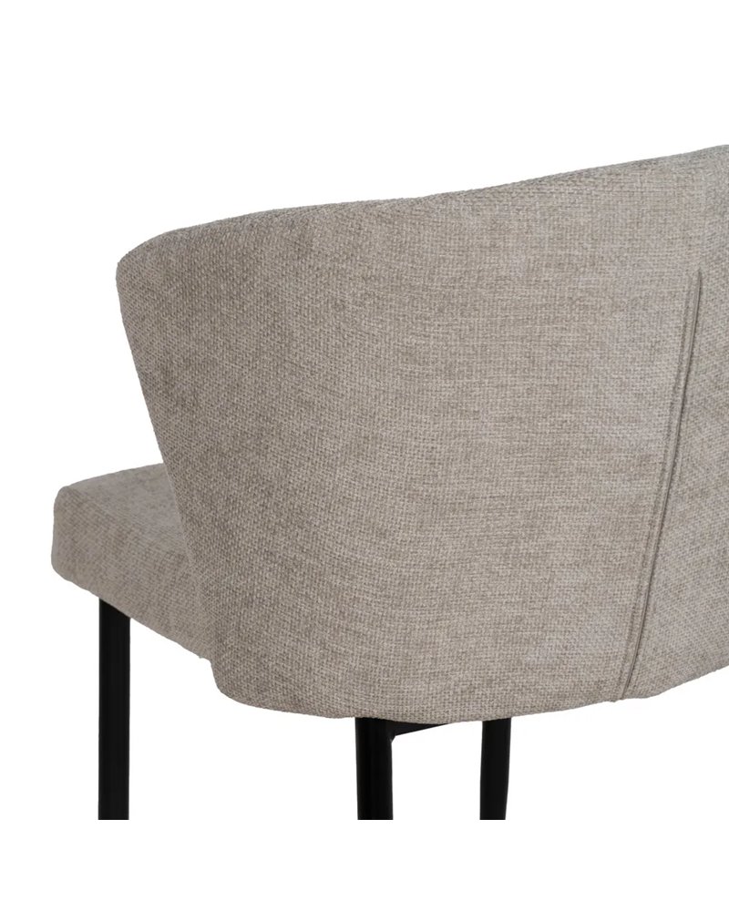 SILLA GRIS TEJIDO-METAL CONTRACT 59 X 55 X 80 CM