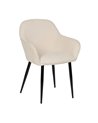 SILLA BLANCO TEJIDO-METAL CONTRACT 60 X 59 X 83 CM