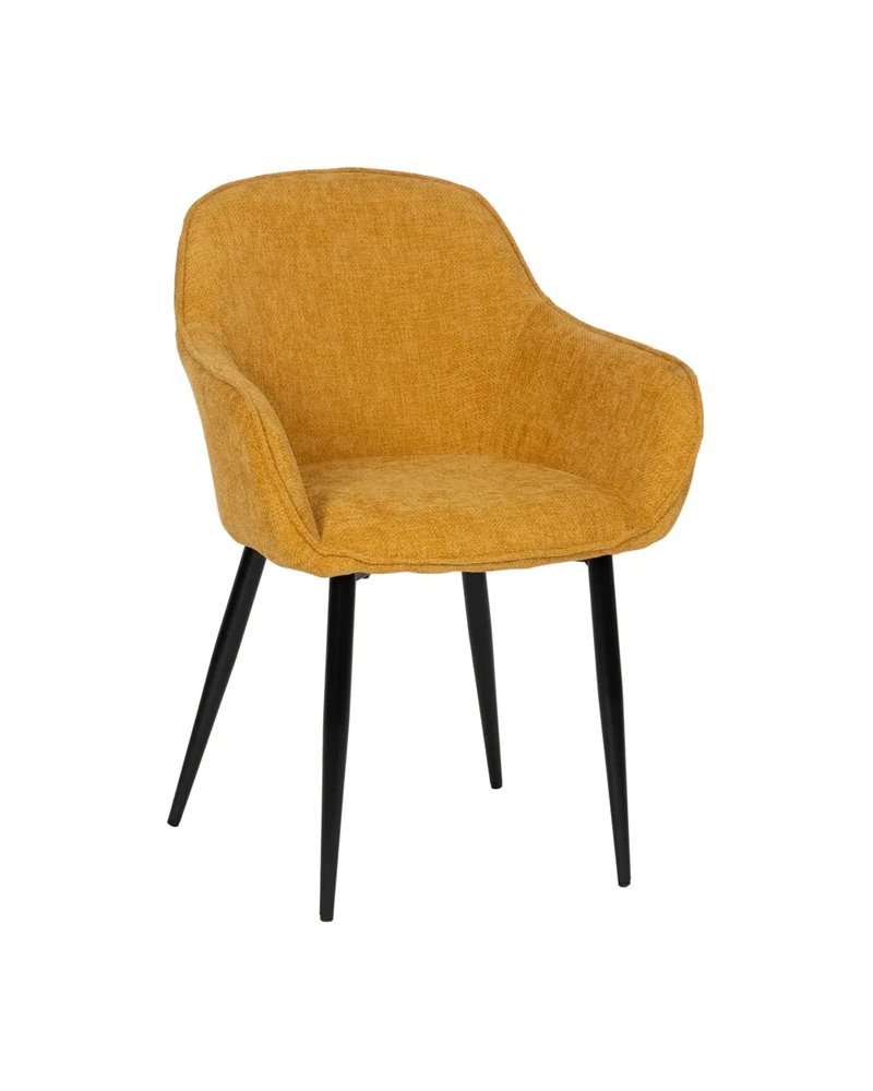 SILLA AMARILLO TEJIDO-METAL CONTRACT 60 X 59 X 83 CM