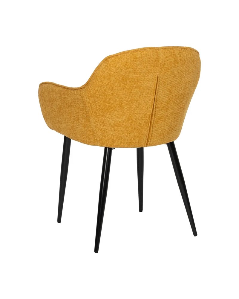 SILLA AMARILLO TEJIDO-METAL CONTRACT 60 X 59 X 83 CM