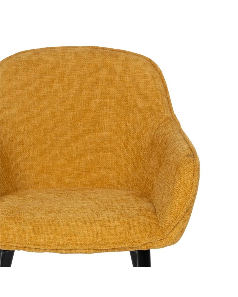 SILLA AMARILLO TEJIDO-METAL CONTRACT 60 X 59 X 83 CM