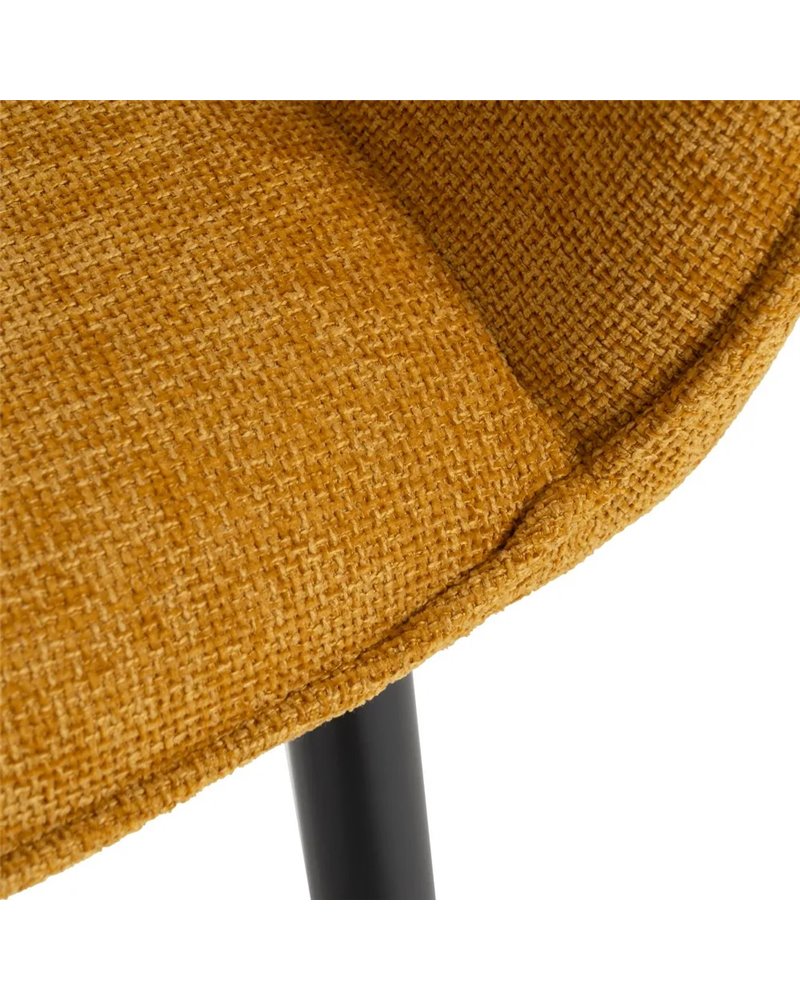 SILLA AMARILLO TEJIDO-METAL CONTRACT 60 X 59 X 83 CM