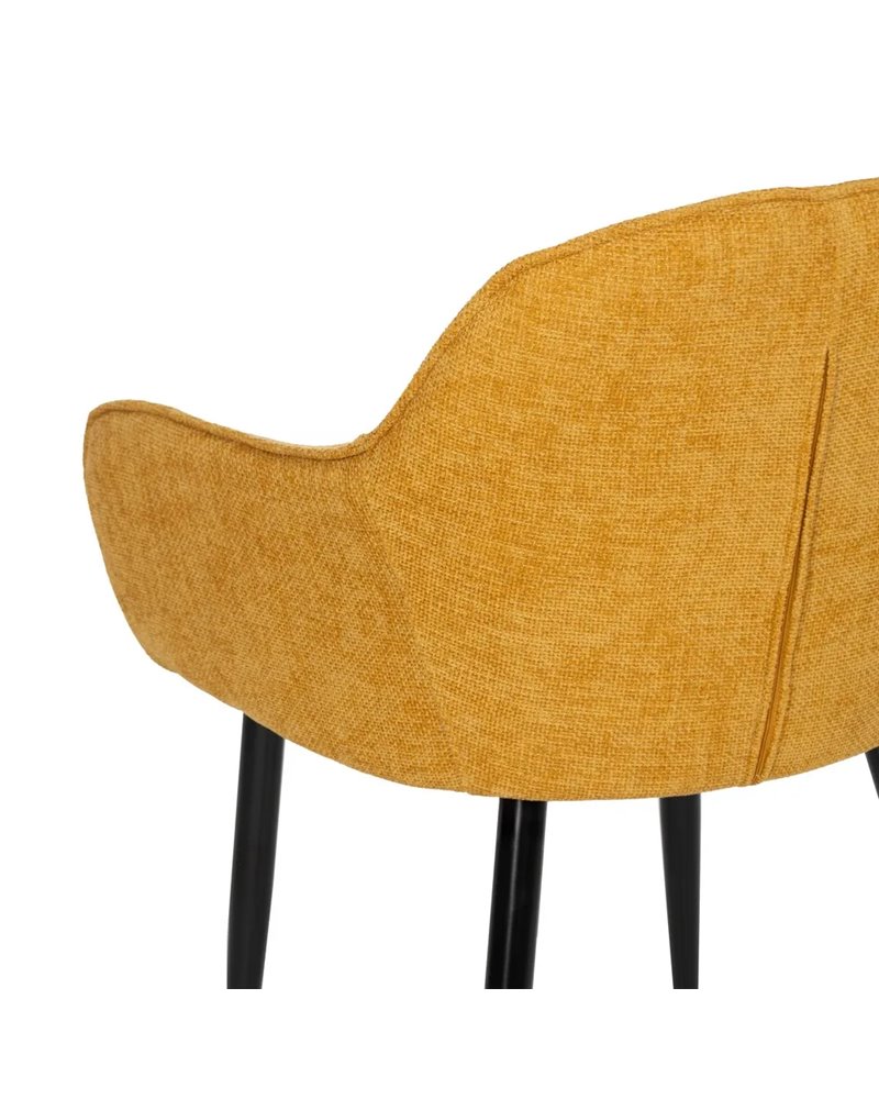 SILLA AMARILLO TEJIDO-METAL CONTRACT 60 X 59 X 83 CM
