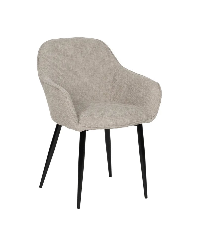 SILLA GRIS TEJIDO-METAL CONTRACT 60 X 59 X 83 CM