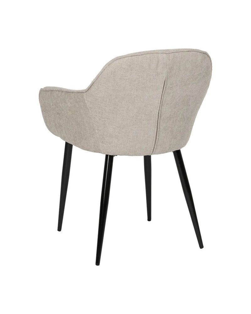 SILLA GRIS TEJIDO-METAL CONTRACT 60 X 59 X 83 CM