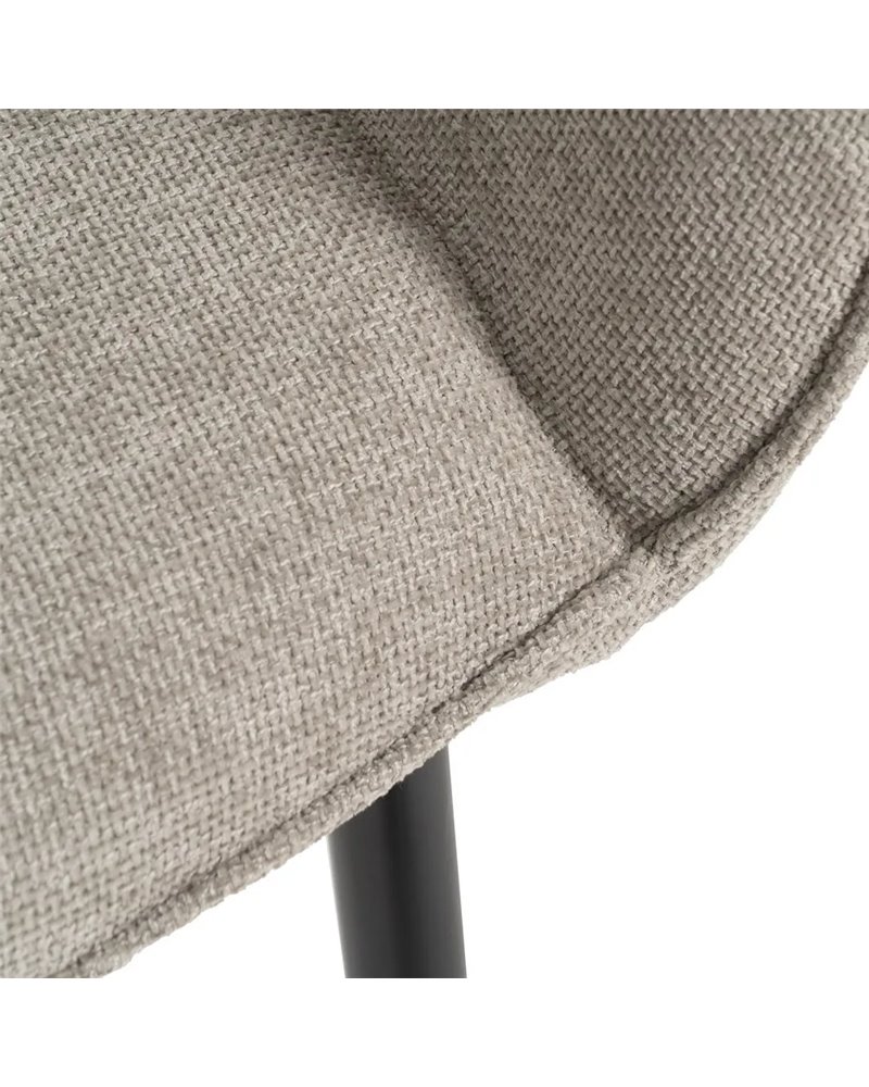 SILLA GRIS TEJIDO-METAL CONTRACT 60 X 59 X 83 CM