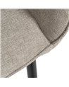 SILLA GRIS TEJIDO-METAL CONTRACT 60 X 59 X 83 CM