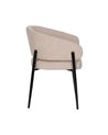 SILLA BEIGE TEJIDO-METAL CONTRACT 60 X 57 X 79 CM