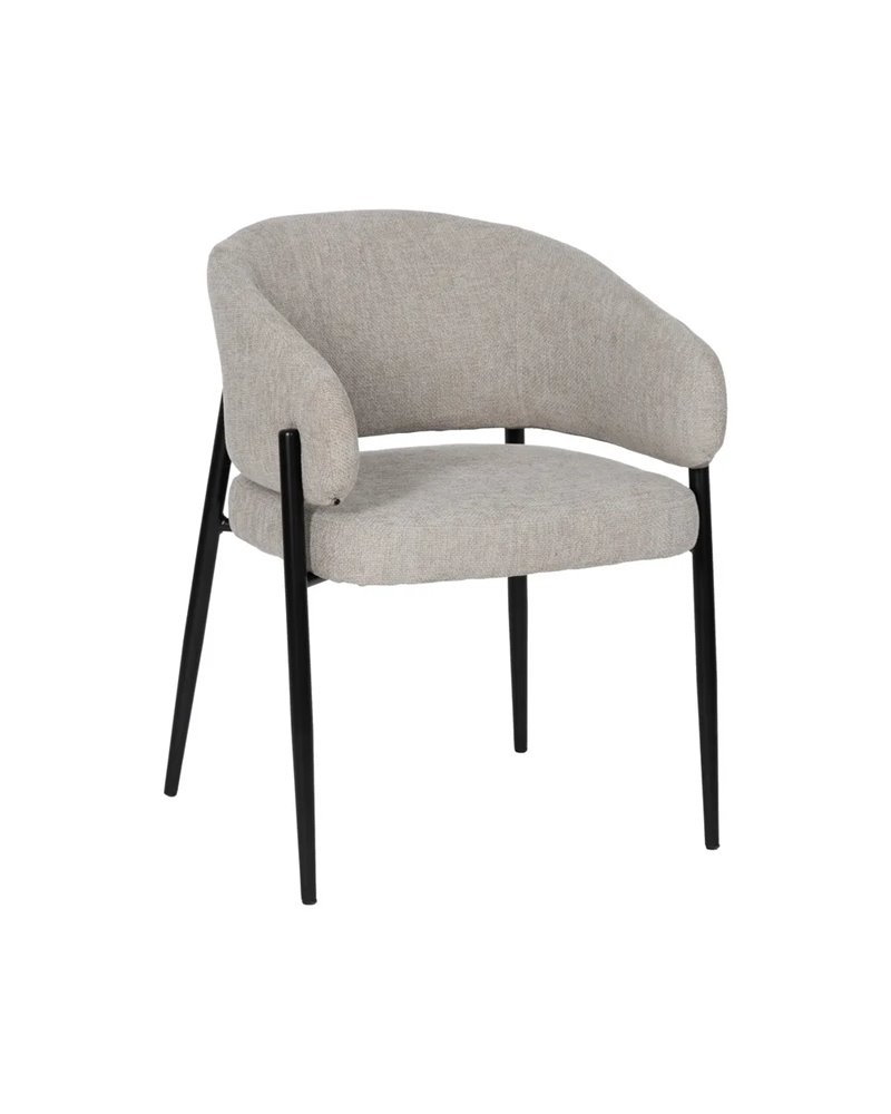 SILLA GRIS TEJIDO-METAL CONTRACT 60 X 57 X 79 CM