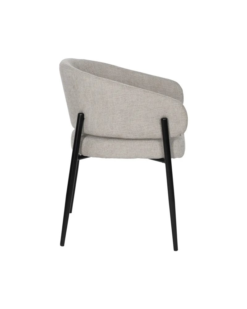 SILLA GRIS TEJIDO-METAL CONTRACT 60 X 57 X 79 CM
