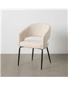 SILLA BLANCO TEJIDO-METAL CONTRACT 57 X 56 X 81 CM