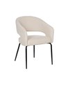SILLA BLANCO TEJIDO-METAL CONTRACT 57 X 56 X 81 CM