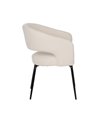 SILLA BLANCO TEJIDO-METAL CONTRACT 57 X 56 X 81 CM