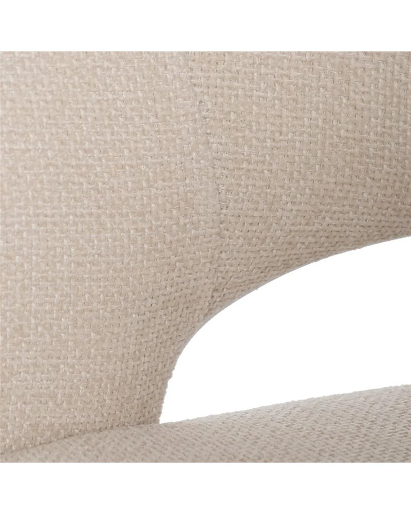 SILLA BLANCO TEJIDO-METAL CONTRACT 57 X 56 X 81 CM