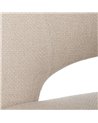 SILLA BLANCO TEJIDO-METAL CONTRACT 57 X 56 X 81 CM