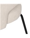 SILLA BLANCO TEJIDO-METAL CONTRACT 57 X 56 X 81 CM