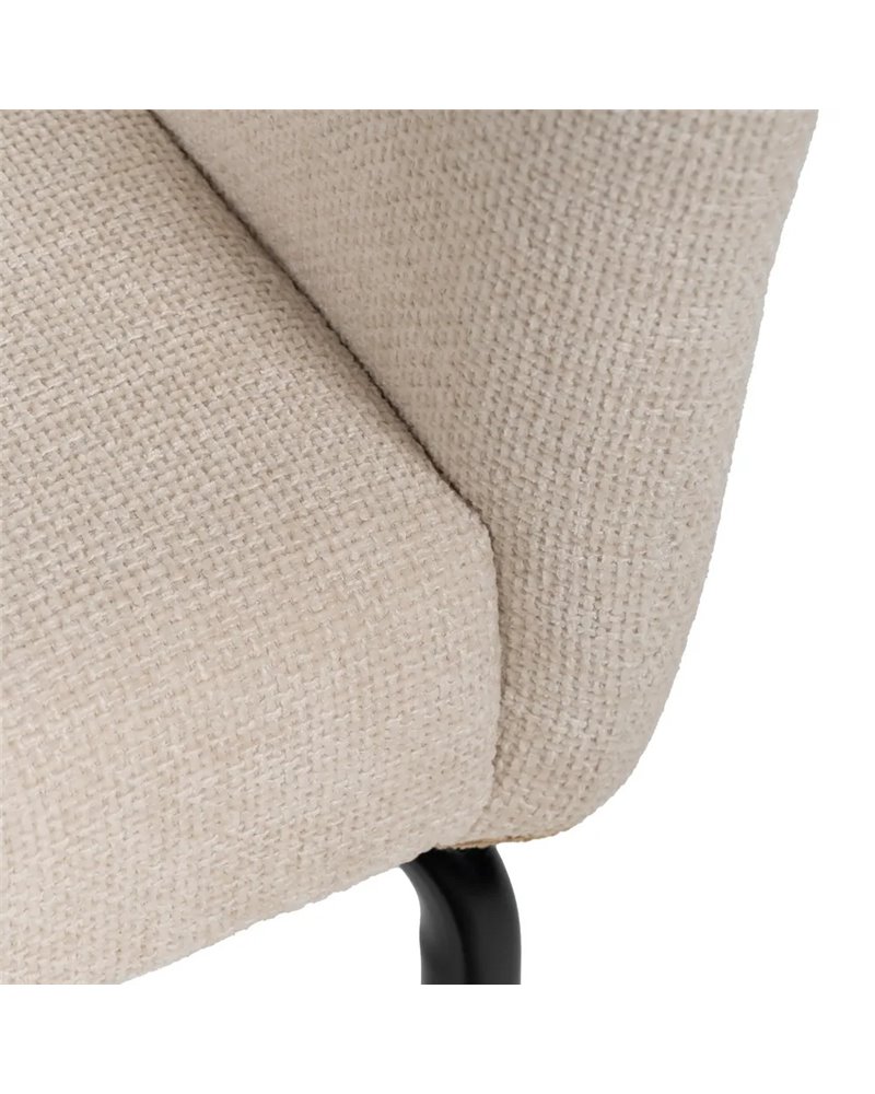 SILLA BLANCO TEJIDO-METAL CONTRACT 57 X 56 X 81 CM