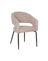 SILLA BEIGE TEJIDO-METAL CONTRACT 57 X 56 X 81 CM