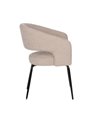 SILLA BEIGE TEJIDO-METAL CONTRACT 57 X 56 X 81 CM