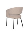 SILLA BEIGE TEJIDO-METAL CONTRACT 57 X 56 X 81 CM