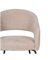 SILLA BEIGE TEJIDO-METAL CONTRACT 57 X 56 X 81 CM