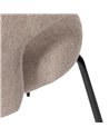 SILLA BEIGE TEJIDO-METAL CONTRACT 57 X 56 X 81 CM
