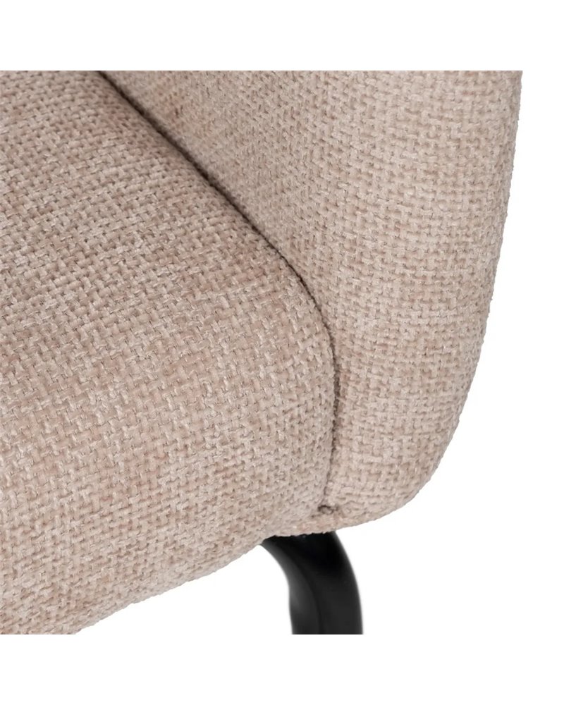 SILLA BEIGE TEJIDO-METAL CONTRACT 57 X 56 X 81 CM