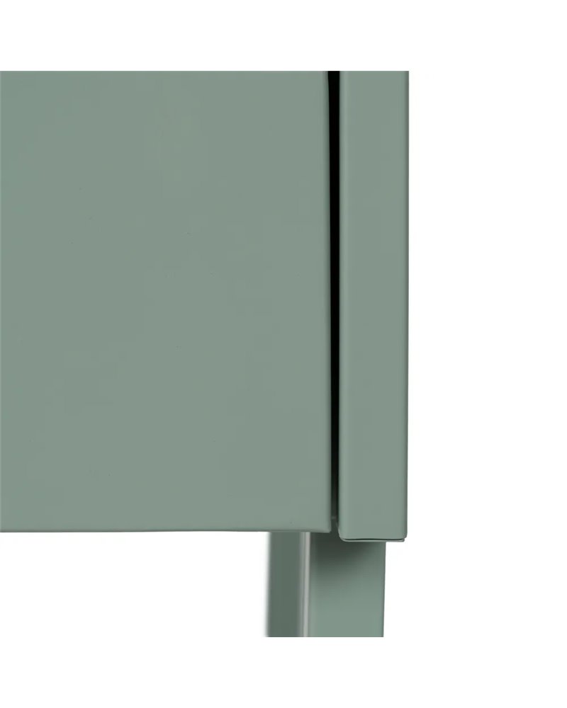 MESITA VERDE ACERO 43 X 41 X 50 CM