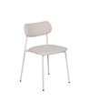 SILLA CREMA TEJIDO-METAL CONTRACT 49 X 47 X 76 CM
