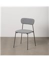 SILLA GRIS TEJIDO-METAL CONTRACT 49 X 47 X 76 CM