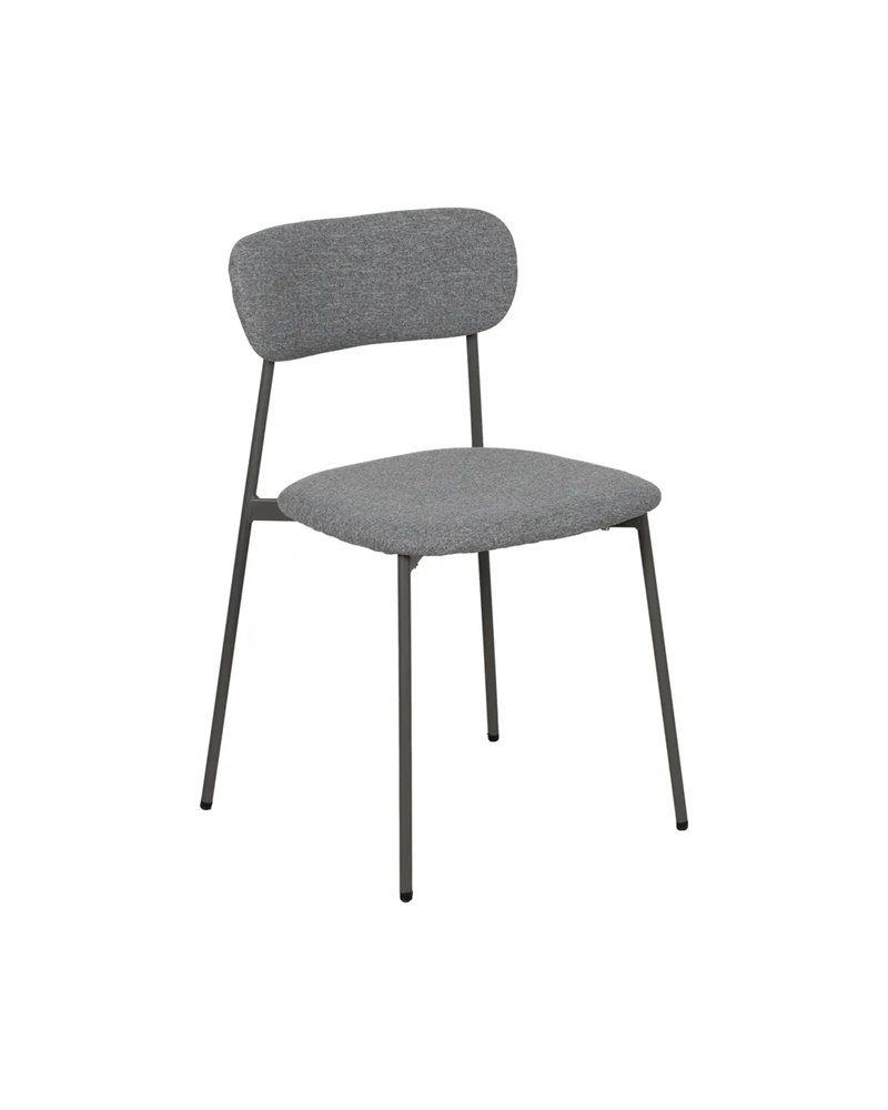 SILLA GRIS TEJIDO-METAL CONTRACT 49 X 47 X 76 CM