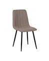 SILLA BEIGE TEJIDO-METAL SALÓN 44 X 51 X 88 CM