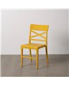 SILLA AMARILLO POLIPROPILENO CONTRACT 44 X 51 X 84 CM