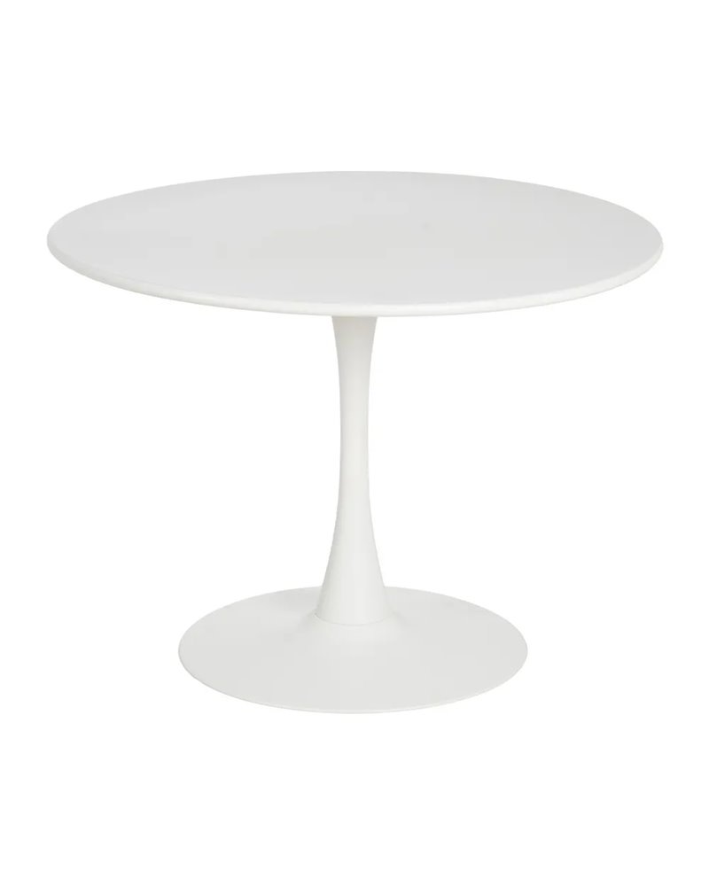 MESA BLANCO METAL 100 X 100 X 74 CM