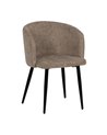 SILLA BEIGE TEJIDO-METAL SALÓN 53 X 53 X 77 CM
